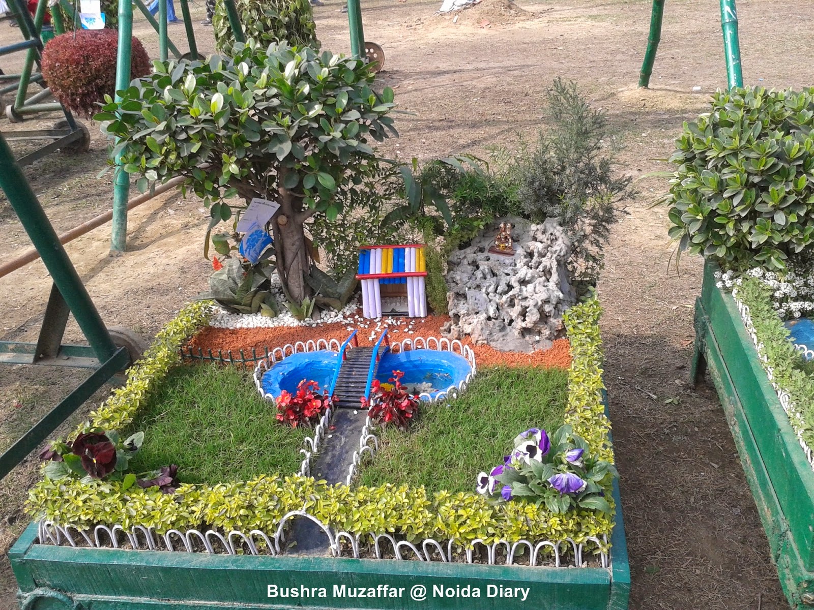 Mini Garden at Noida Flower Show 2014 Mini Garden at Noida Flower Show 2014