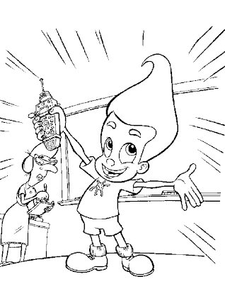 Jimmy Neutron Coloring Pages Jimmy Neutron Coloring Pages
