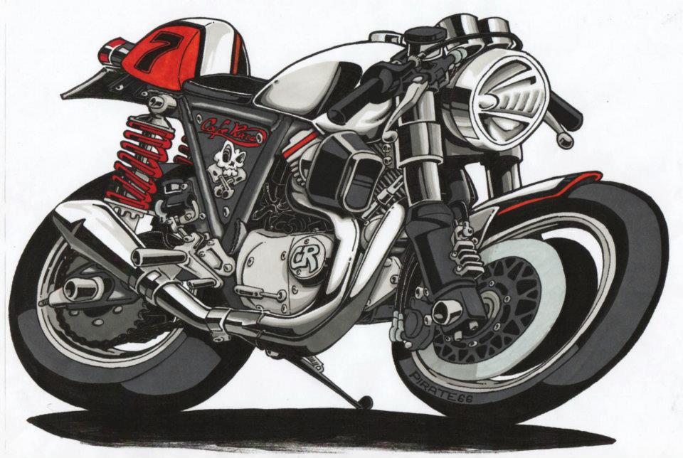 Racing Cafè: Motorcycle Art - Design By PiiraaT'