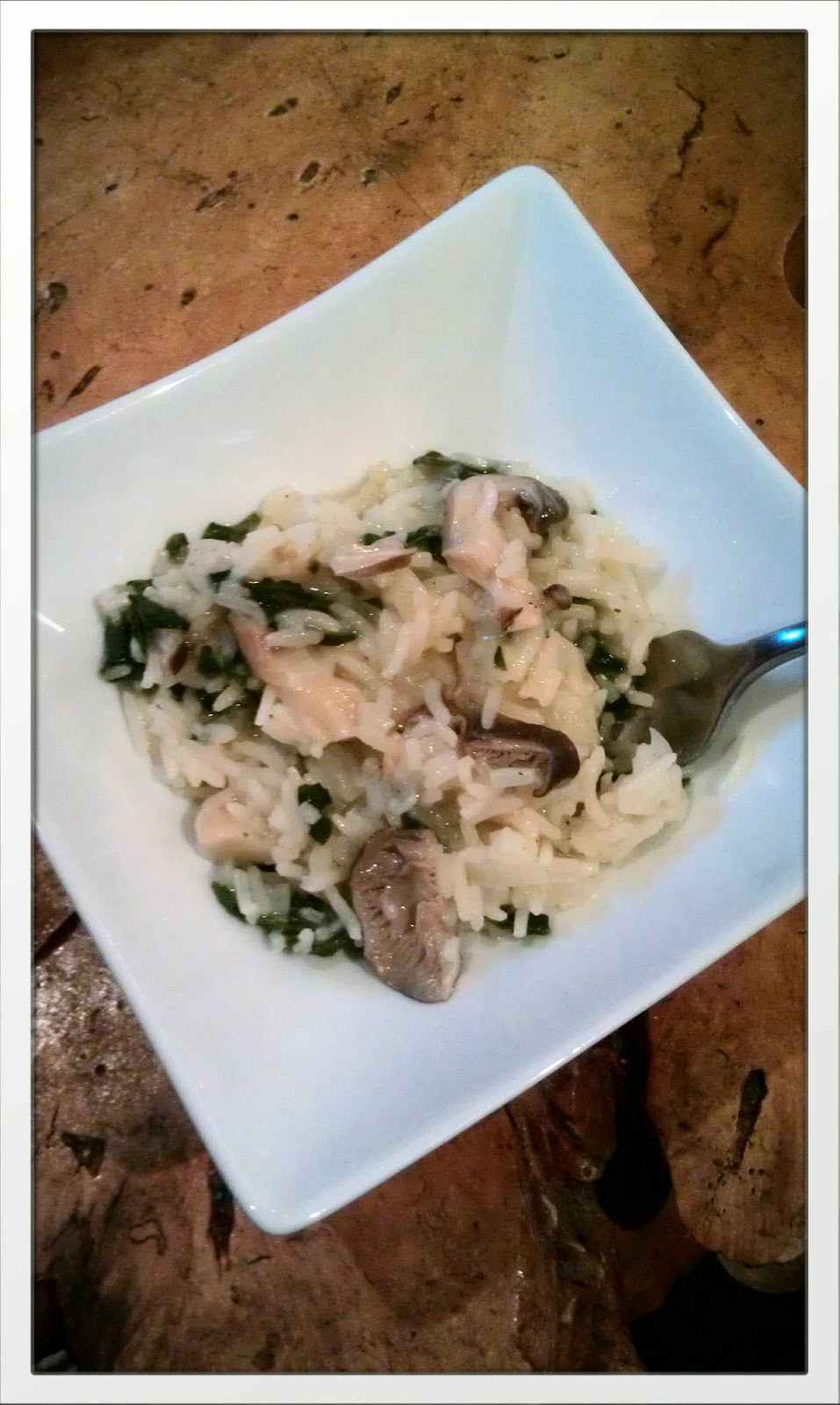You Eat Like That Every Day? Kale and Oyster Mushroom Risotto