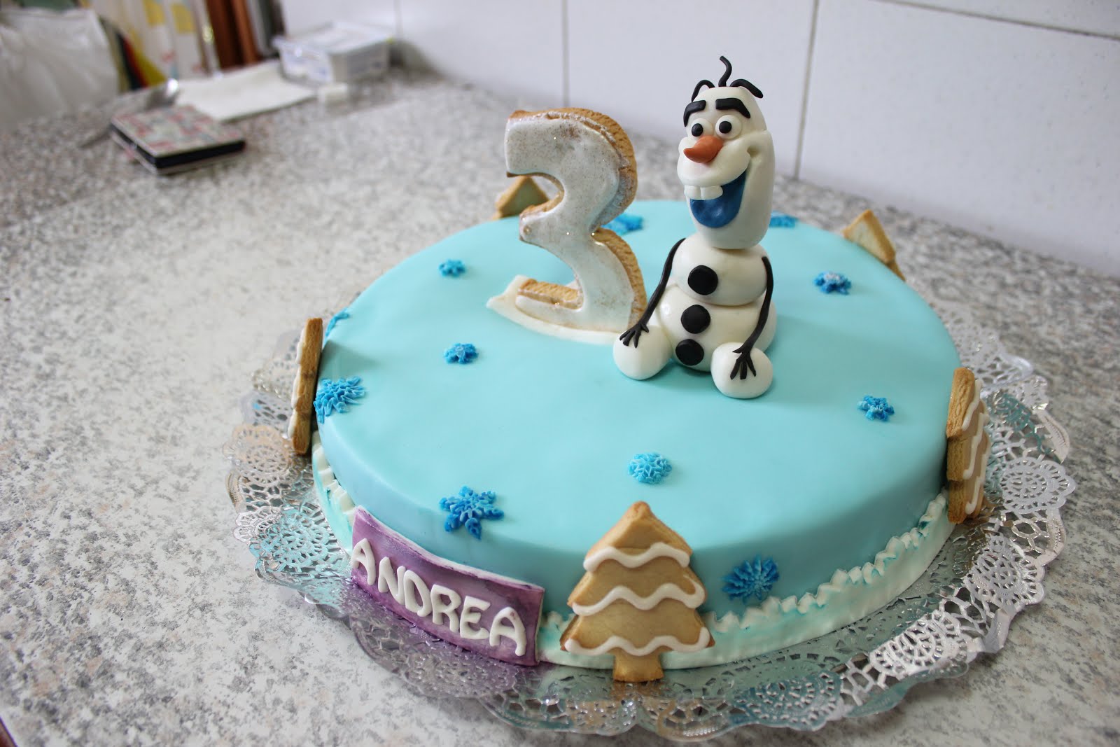 Tarta Frozen- Olaf