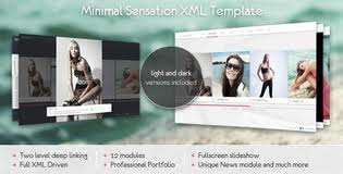 ActiveDen - Minimal Sensation XML Template (Light & Dark Incl FLA)