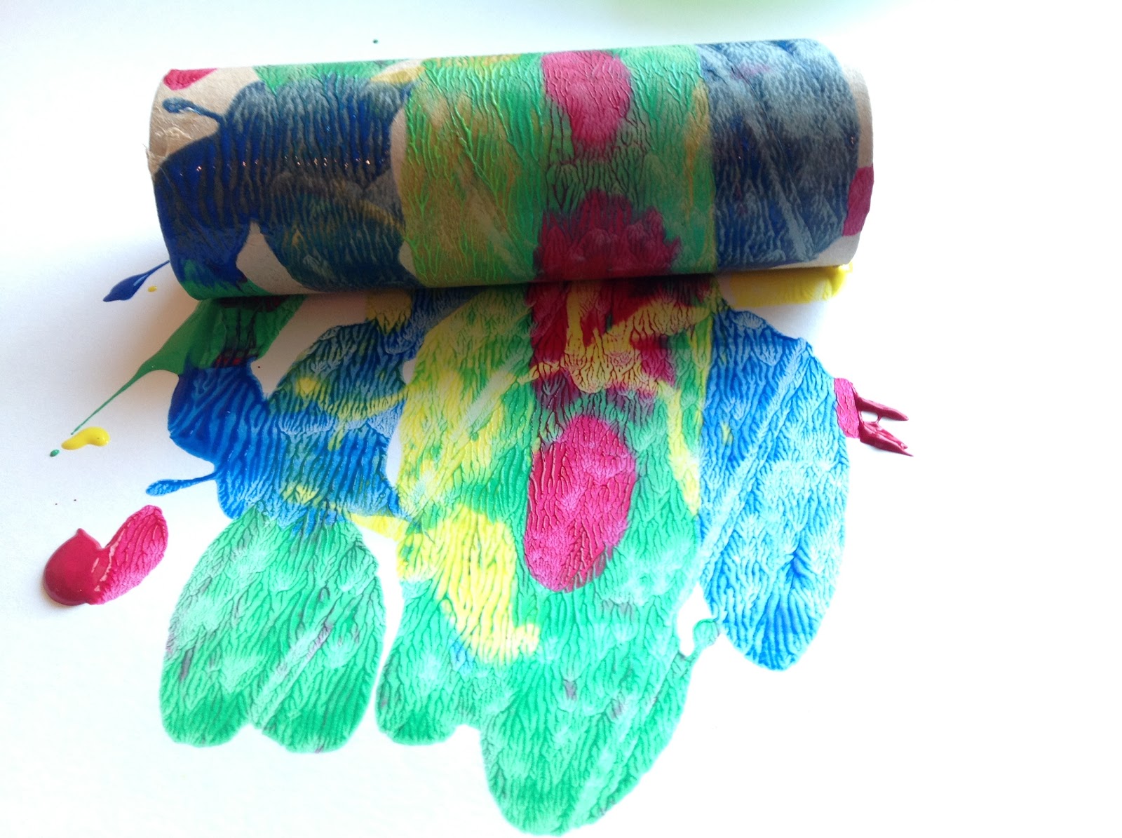 Preschool Play Rollingpin Painting