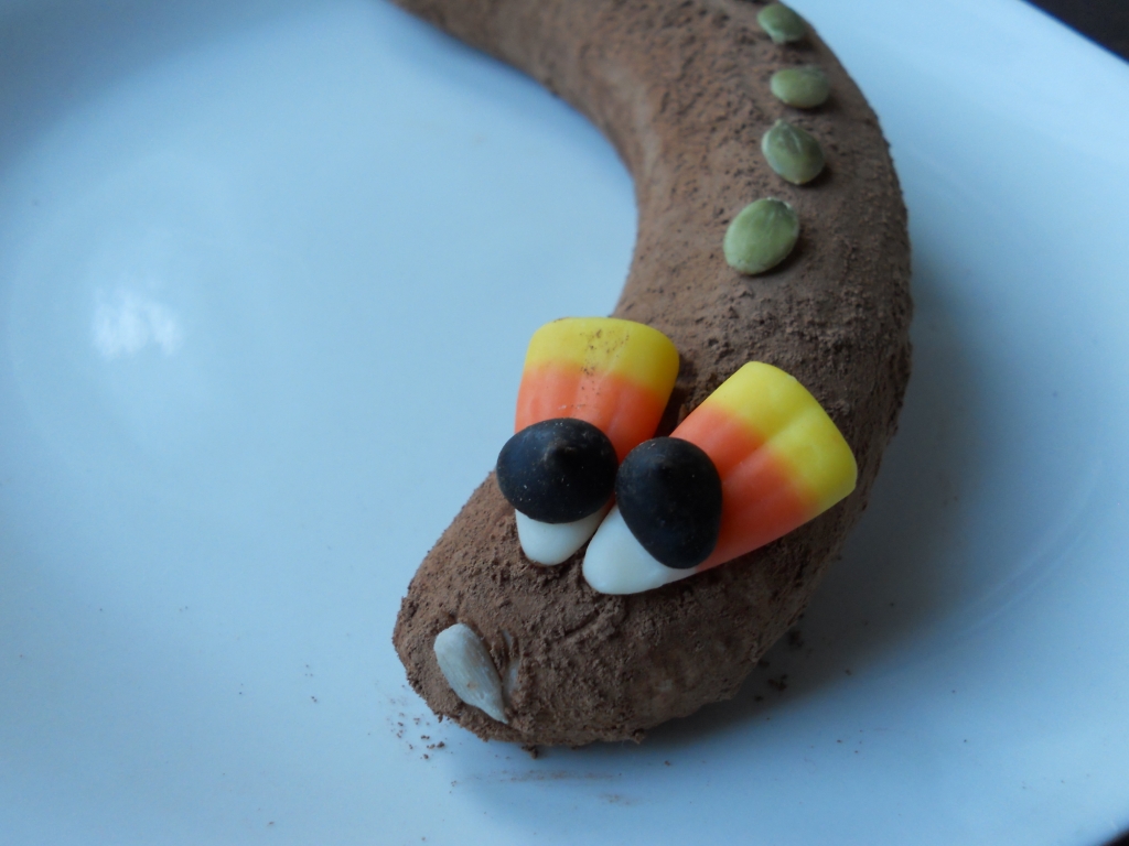 Snacking Squirrel Chocolate Banana Snake Snack