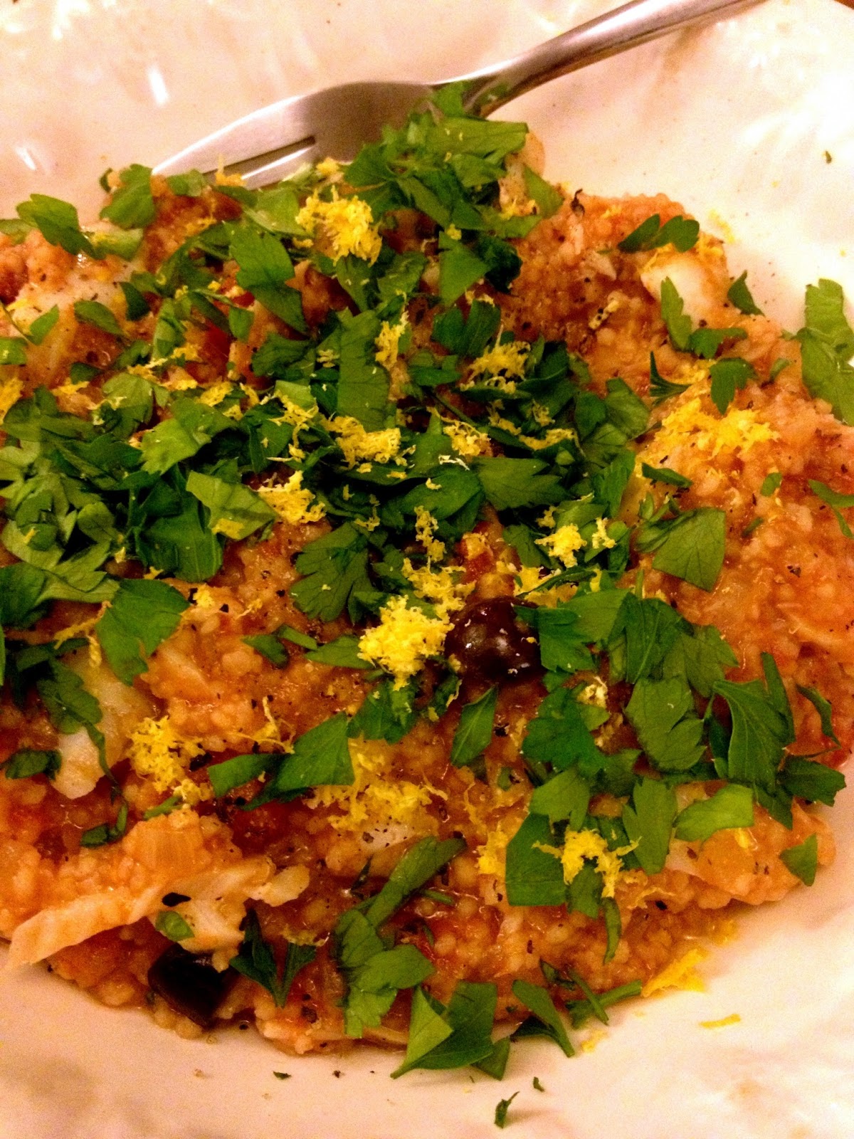 Culinary Adventures in London Sicilian (ish) Fish & Couscous Stew