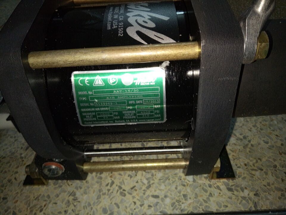 HEADTECH CO.,LTD Haskel Pump AAT15/30 and spare parts are supplied to