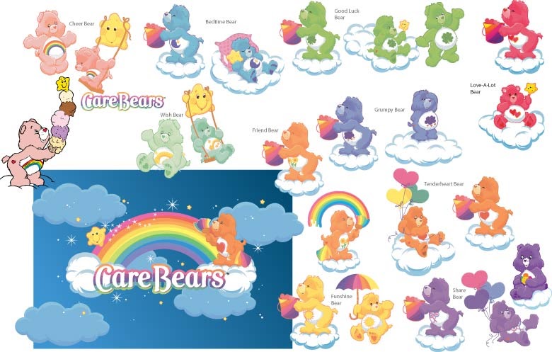 download Care Bears Logo vector in eps/ai format.