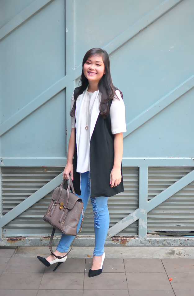 How to Wear Long Vest The Sweetest Escape