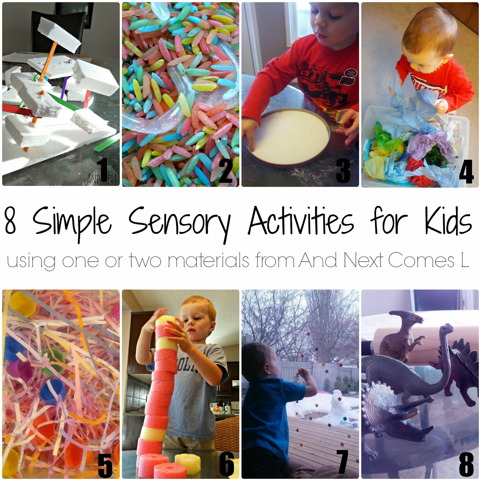 50+ Simple Play & Learning Ideas for Kids Using One or Two Materials