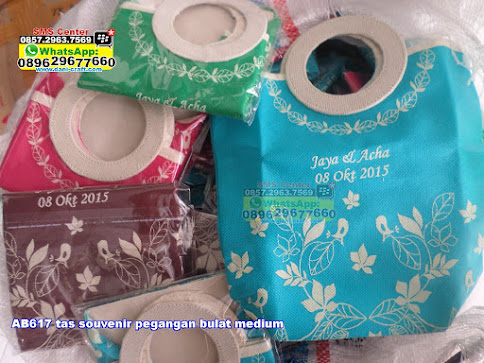 tas souvenir pegangan bulat medium murah