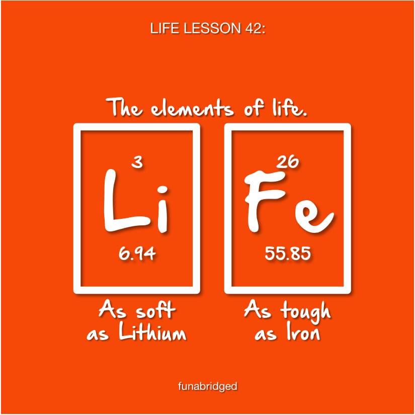 Funabridged Life Lesson 42 The elements of life.