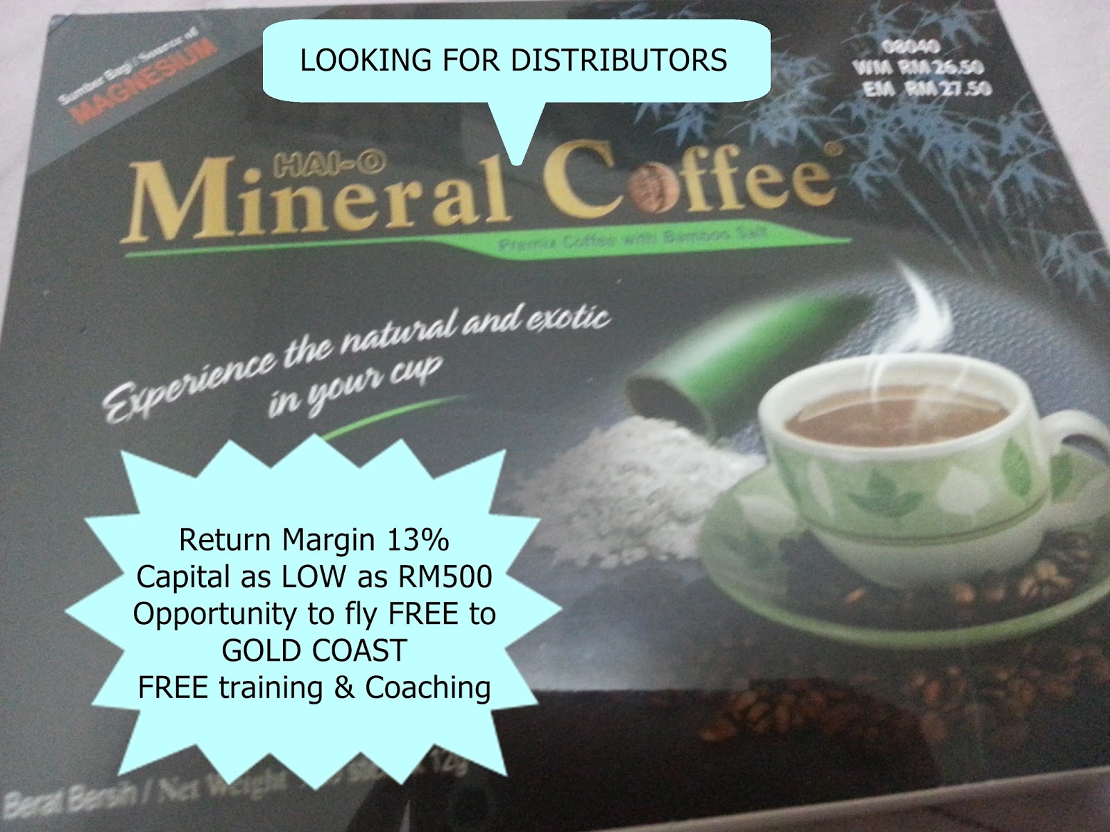 A New Beginning Looking for Mineral Coffee Distributors