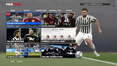 Graphic Menu untuk PES 2016