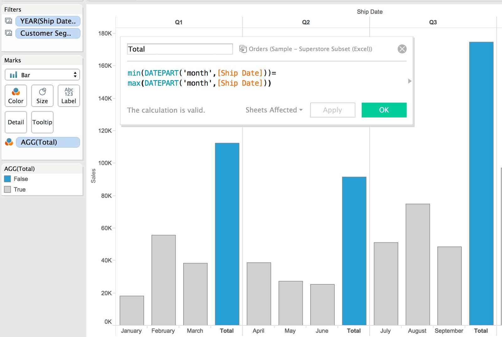 Conditional Formatting in Tableau Pixel Mixer