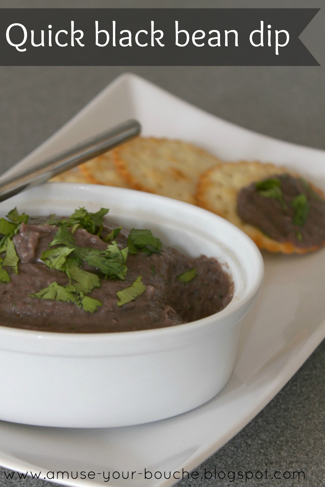 Quick black bean dip Amuse Your Bouche