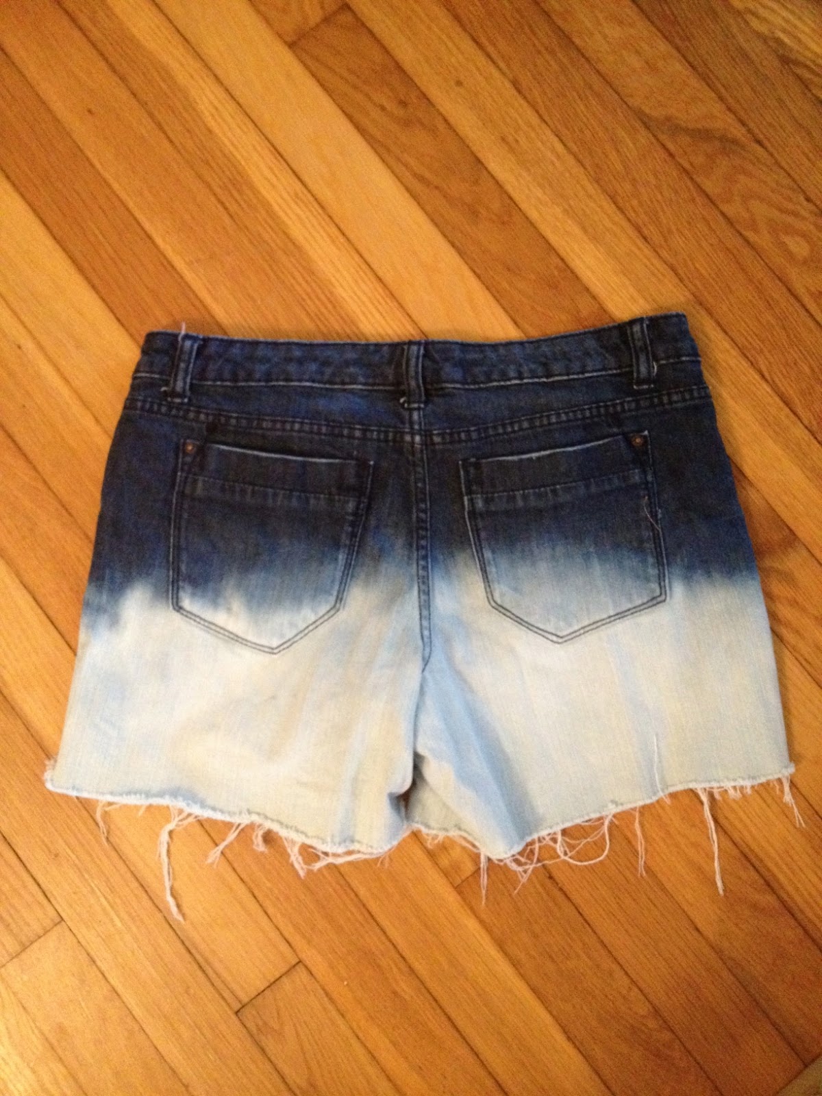 The Things I Care To Share DIY Bleach Dyed Shorts