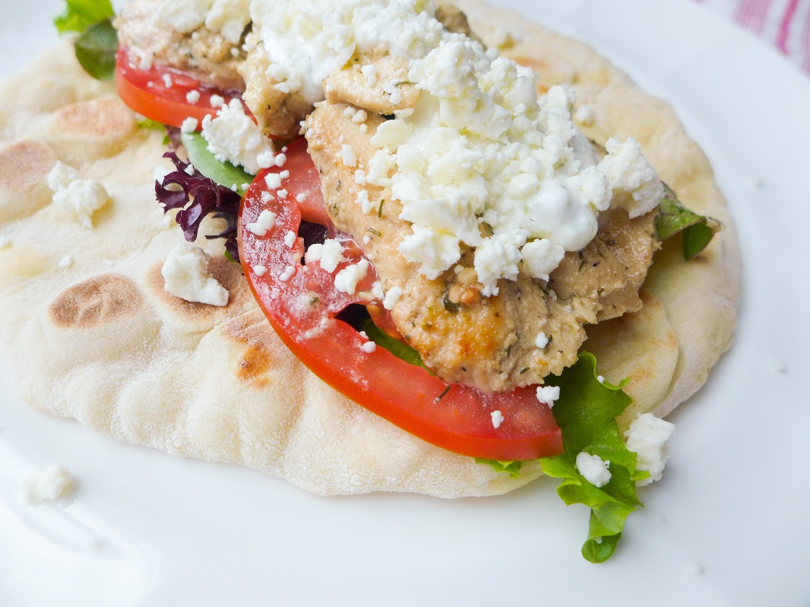 Dimples & Delights Chicken Gyros & Homemade Pita Bread