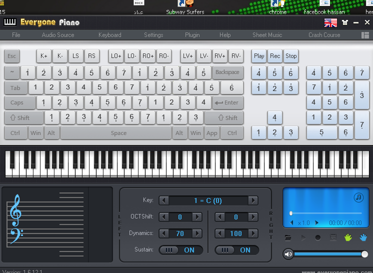 Computer Keyboard Music Software