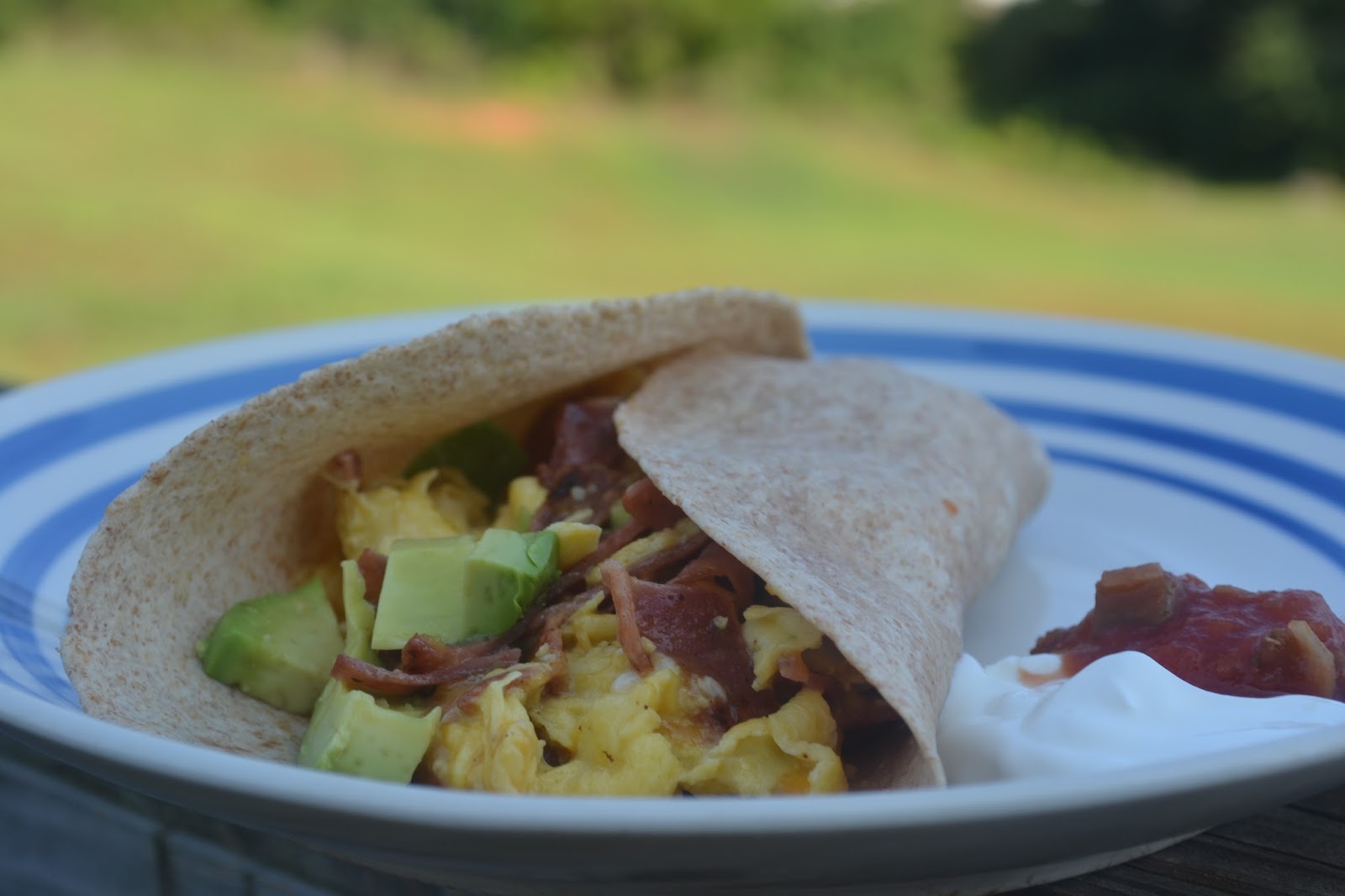 Turkey Bacon Breakfast Burrito