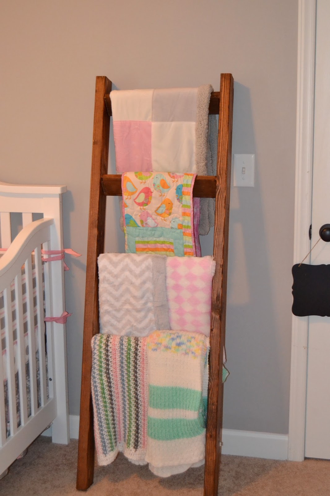 The Sweetest Nest DIY blanket ladder + nursery peek