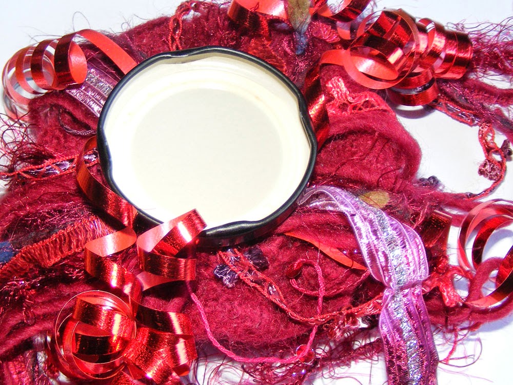 Sooz Jewels Washing machine felted crochet jellyfish pin cushion