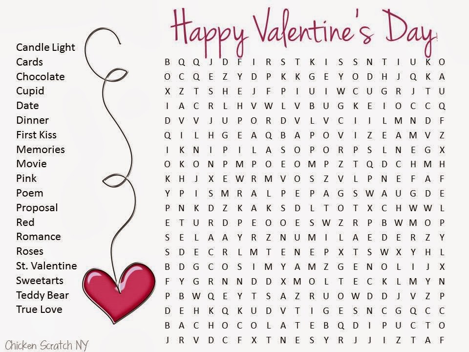 5 Printable Valentine Word Search Puzzles For Kids
