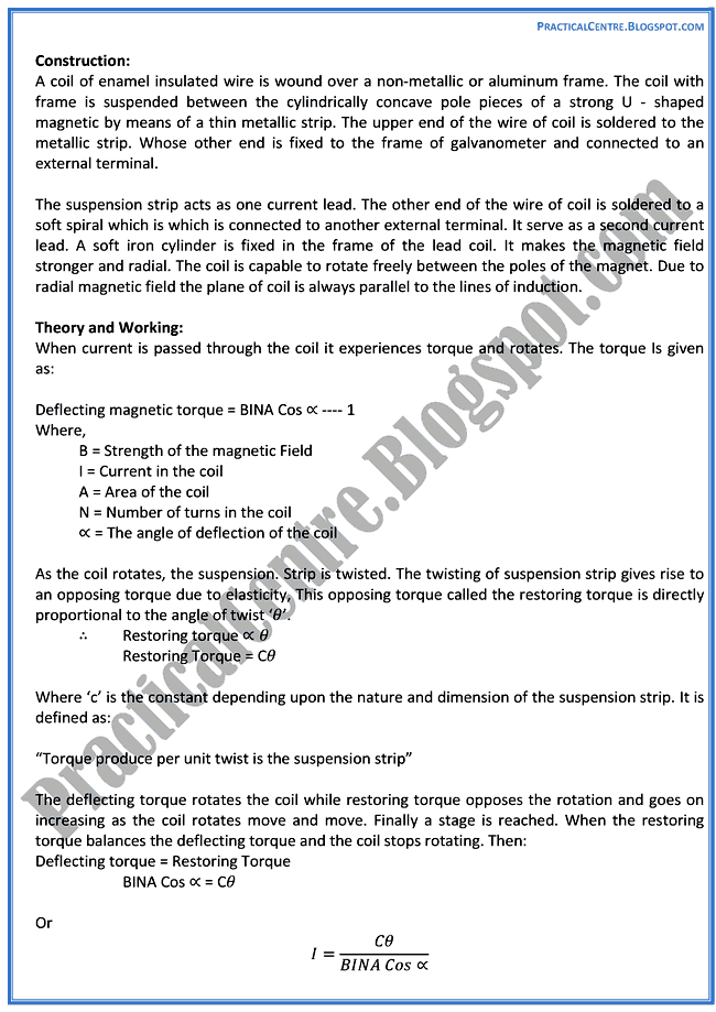 electrical-measuring-instruments-theory-notes-physics-12th