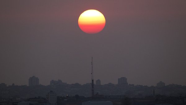 the Sun over Israel