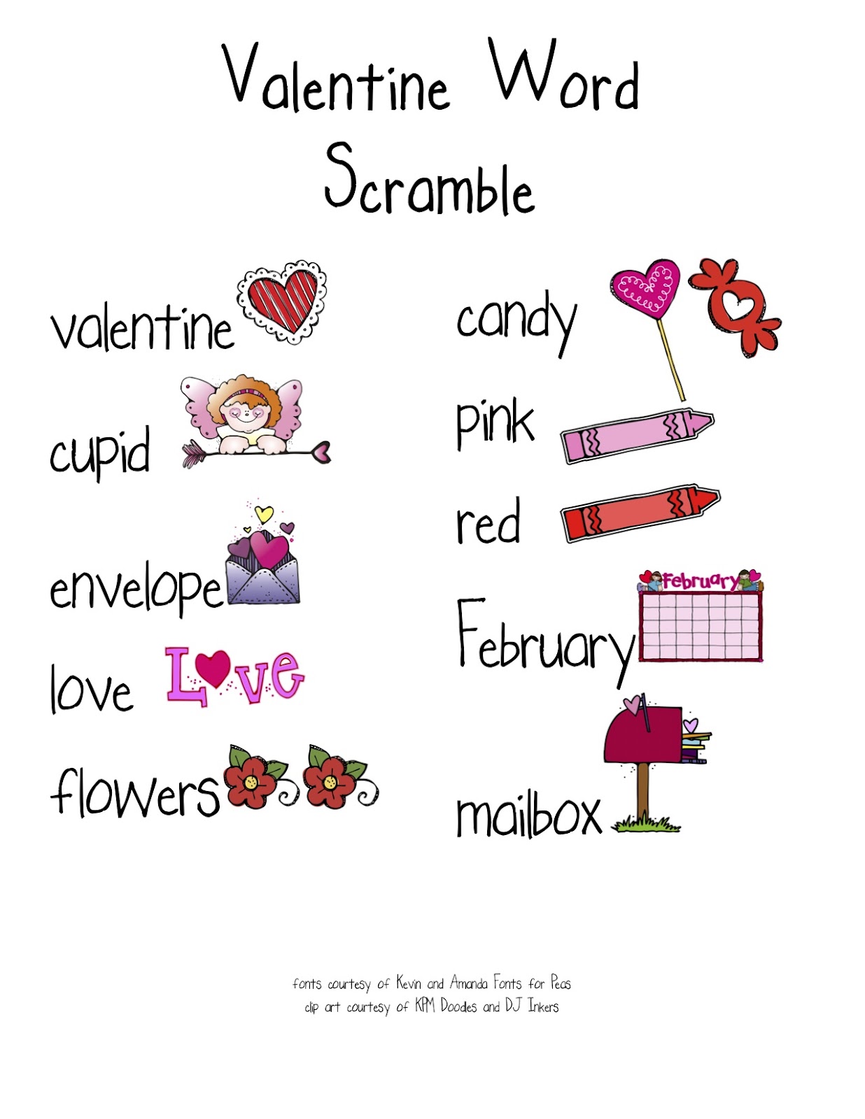 words for valentines teach laugh valentines freebie scrambled words center words for valentines teach laugh valentines freebie scrambled words center