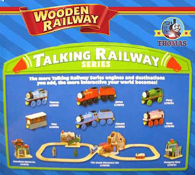 Learning Curve speaking electronic voice box unit Thomas the tank engine wooden railway train set