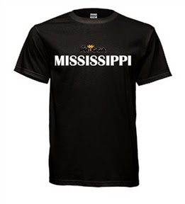 GO PHIGGA MISSISSIPPI TEE BLACK