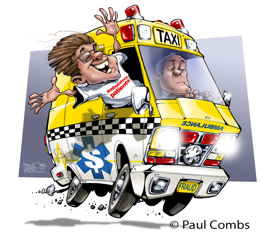 Ambulance Caricature