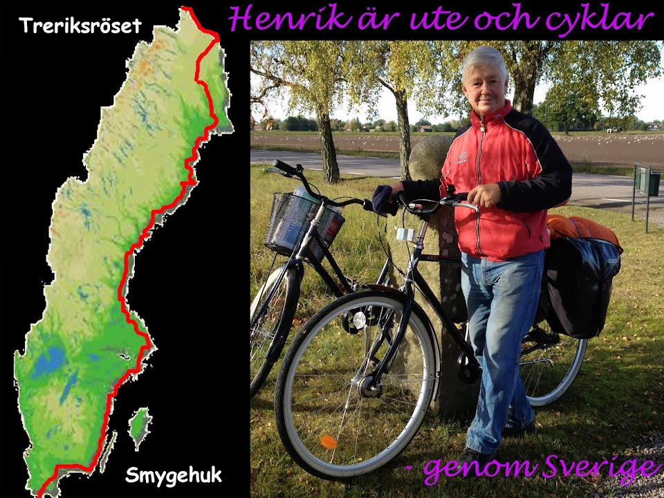 Henrik är ute och cyklar genom Sverige!