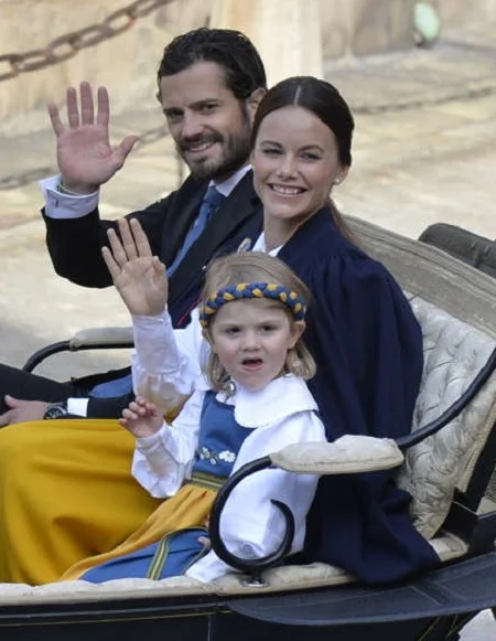 King Carl Gustaf and Queen Silvia of Sweden, Crown Princess Victoria and Prince Daniel, Prince Carl Philip and Sofia Hellqvist, Princess Madeleine 