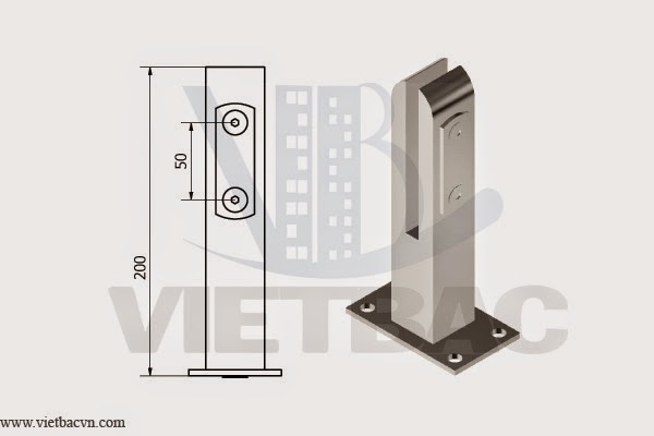 Nhận lắp đặt và tư vấn các mẫu trụ lan can kính chất lượng, uy tín