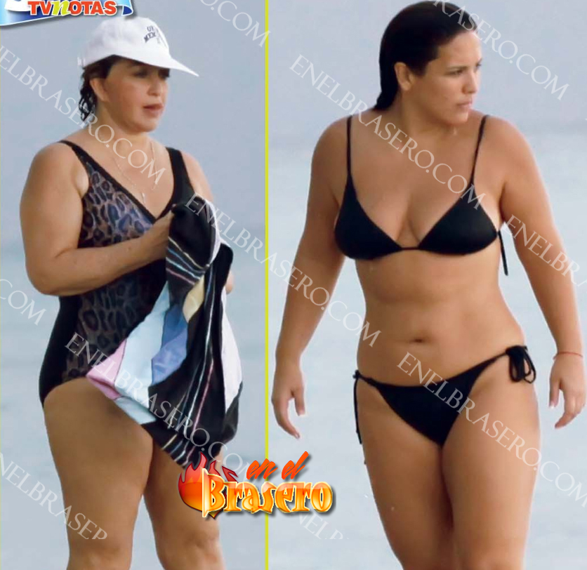 Latin divas in bikini: Angelica Vale & Angelica Maria.