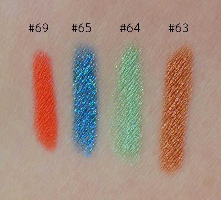 Etude House Play 101 pencils #63 #64 #65 #69 swatches