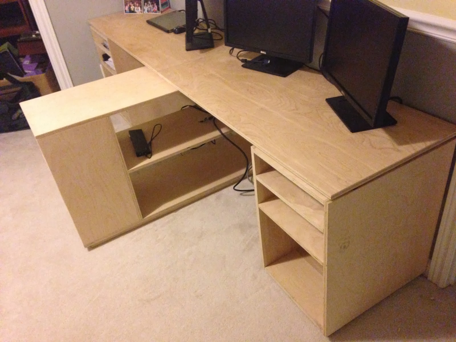 Filthy To Flawless Home Office Desk Build Finished For Now