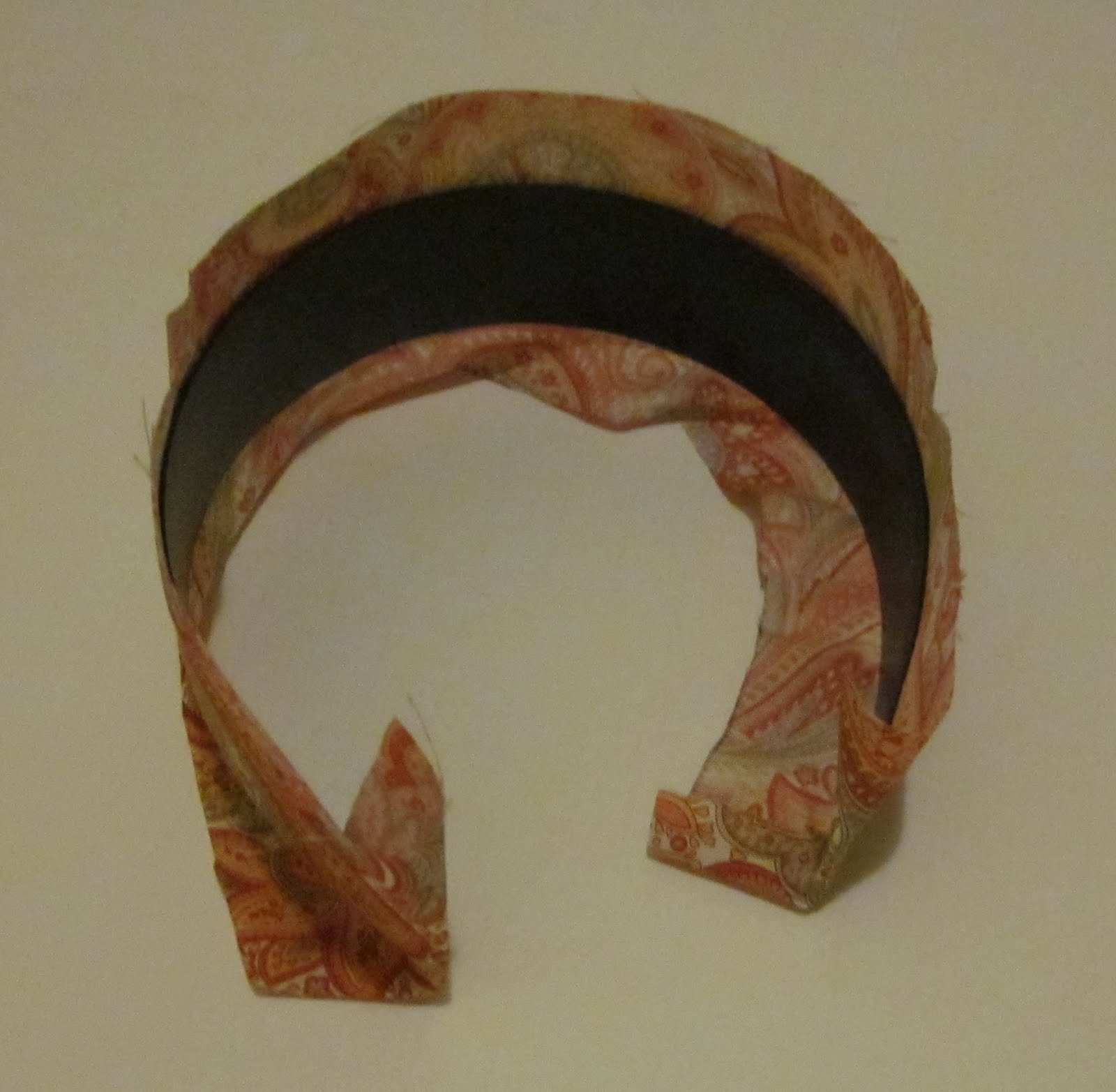 The Crafty Novice DIY Fabric Covered Headbands