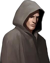anime hooded man