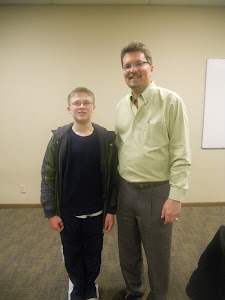 Kenny with Todd Henry, President of the Washington & Oregon Tourette Syndrome Association.