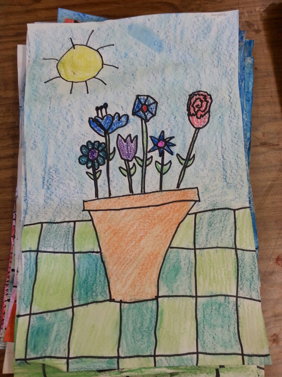 Tales from the Traveling Art Teacher! Watercolor Still Life Flowers