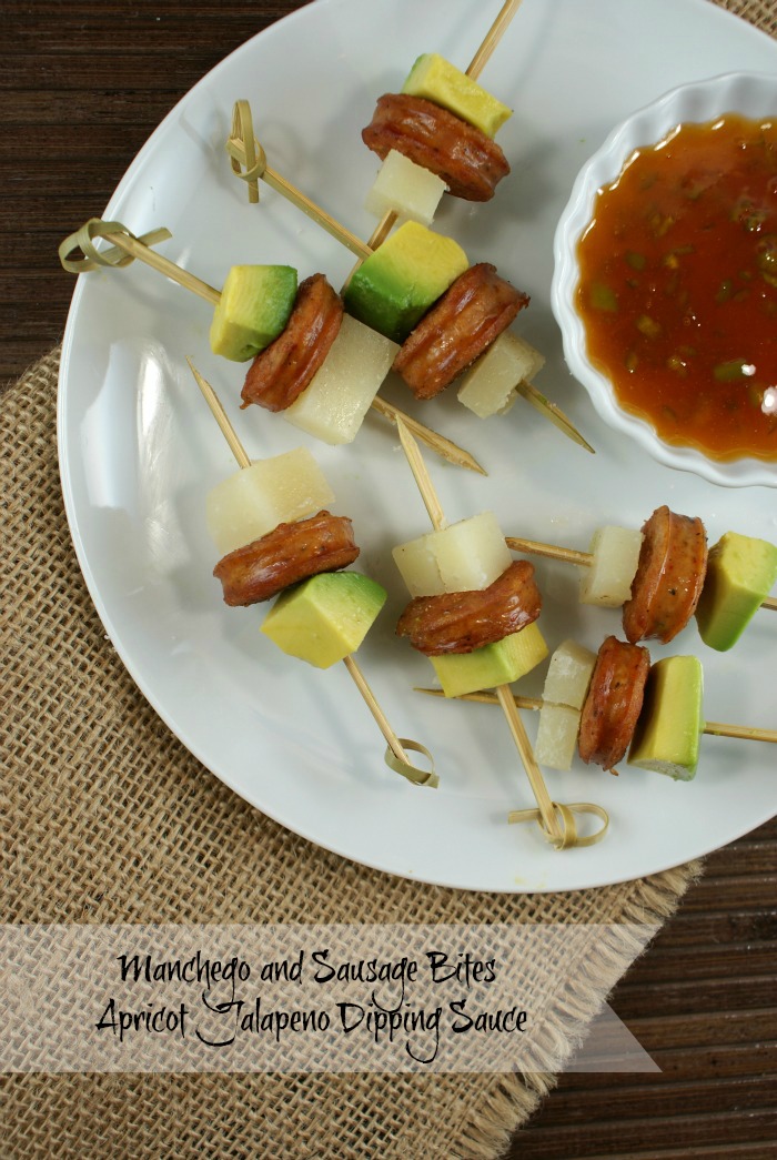 Authentic Suburban Gourmet Manchego and Sausage Bites with Apricot