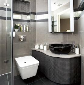 Decoración y Afinidades: Baño en tonos grises