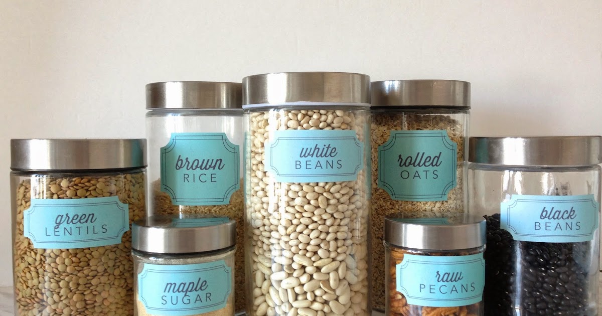 New Pantry Label Collections 204 Labels including Basics, Vegan, Gluten Free, Baking, Bins and