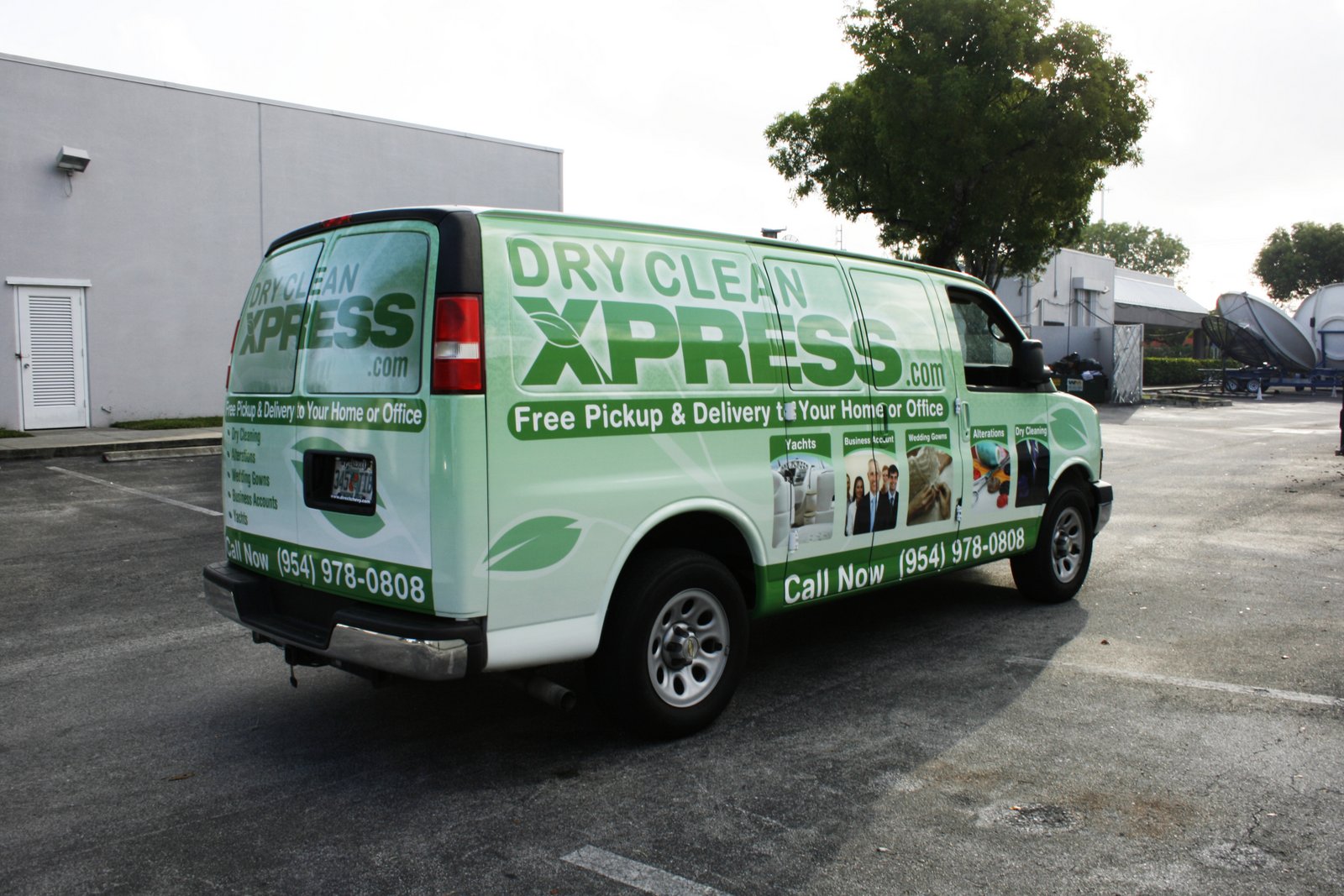 Dry Cleaners car wrap for Dry Clean Xpress in Margate, Florida by 3M