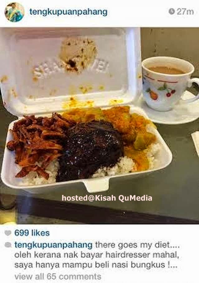 Kerana Nasi Bungkus, AkhirnyaTengku Puan Pahang Tutup Instagram