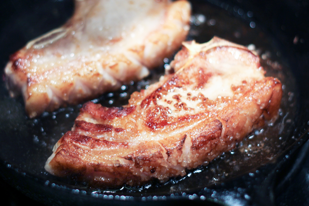 The Butcher and The Baker Recipe Flying Pigs Pork Chops, Apple Sauce