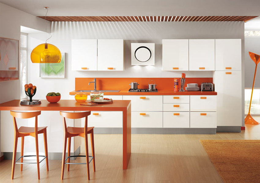 Cocina home: barra americana, la solución para unir espacios.