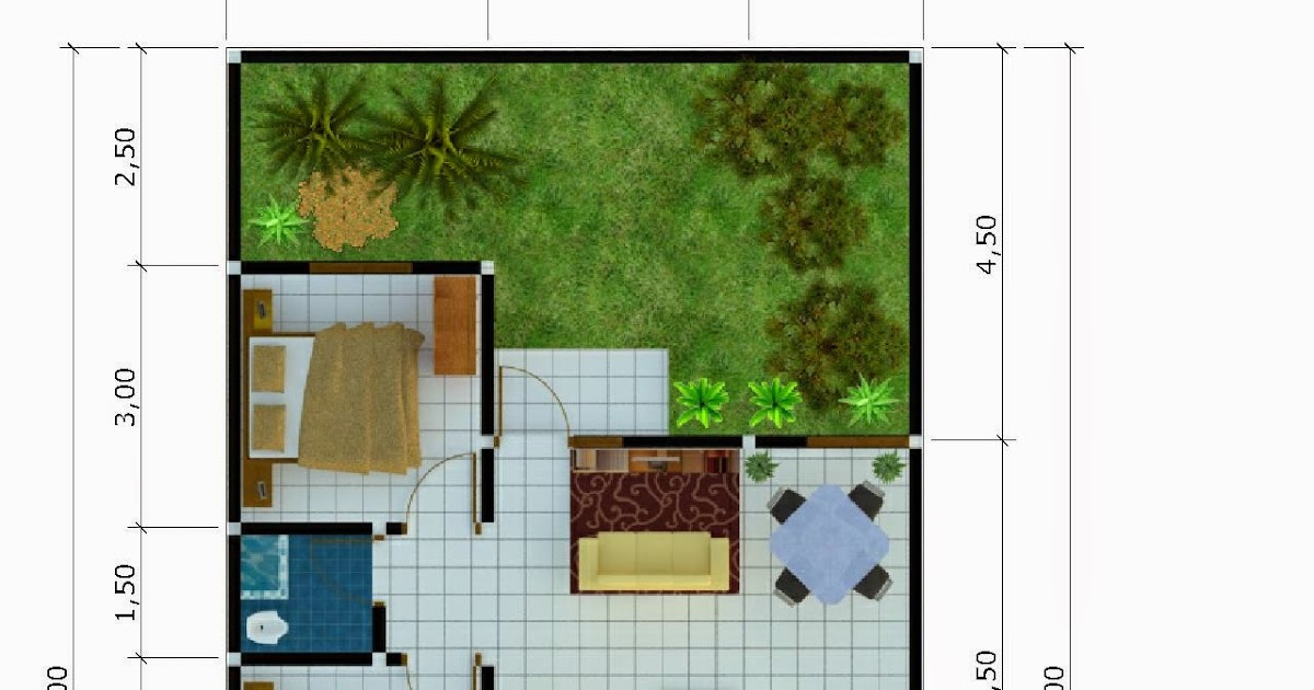 25+ Denah Rumah Type 54 Minimalis Modern Images